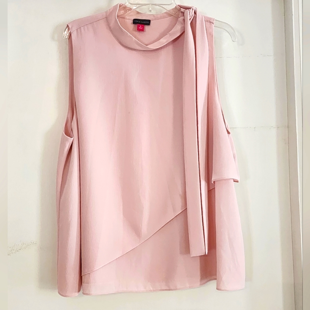 Pink sleeveless Vince Camuto blouse